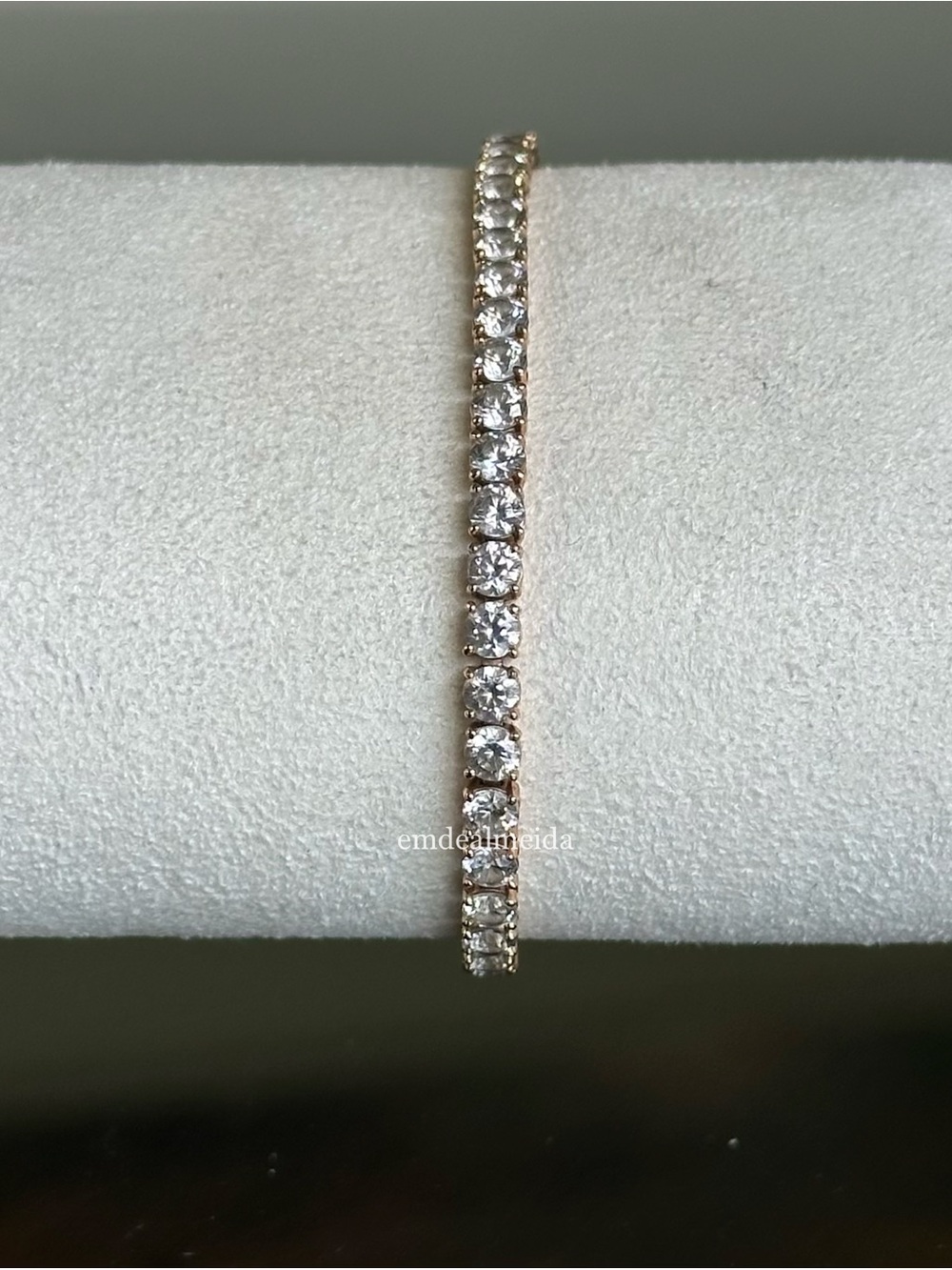 Swarovski Crystal Rose Gold Tennis Deluxe All Around Bracelet 5464948